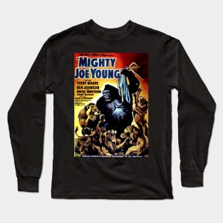 Classic Kaiju Monster Movie Poster - Mighty Joe Young Long Sleeve T-Shirt